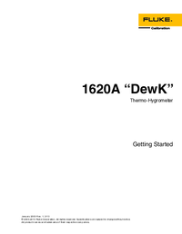 Thumbnail of document Manual - 1620A Precision Thermo-Hygrometer